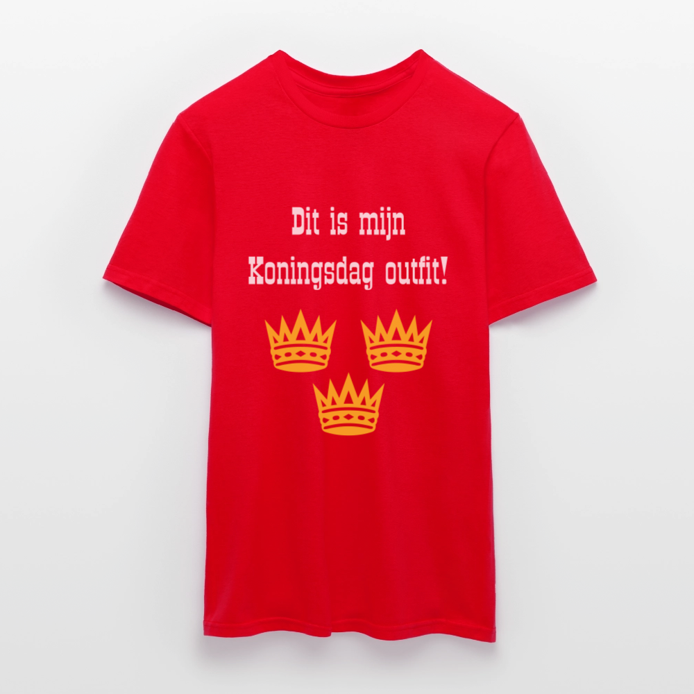 Dit Is Mijn Koningsdag Outfit! T-Shirt - red