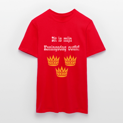 Dit Is Mijn Koningsdag Outfit! T-Shirt - red