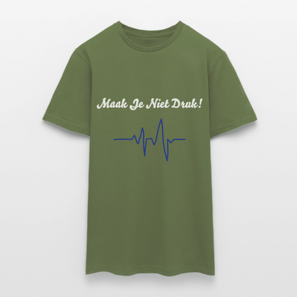 Maak Je Niet Druk! Carnaval T-Shirt - military green