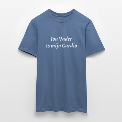 Jou Vader Is Mijn Cardio Shirt - dove blue 