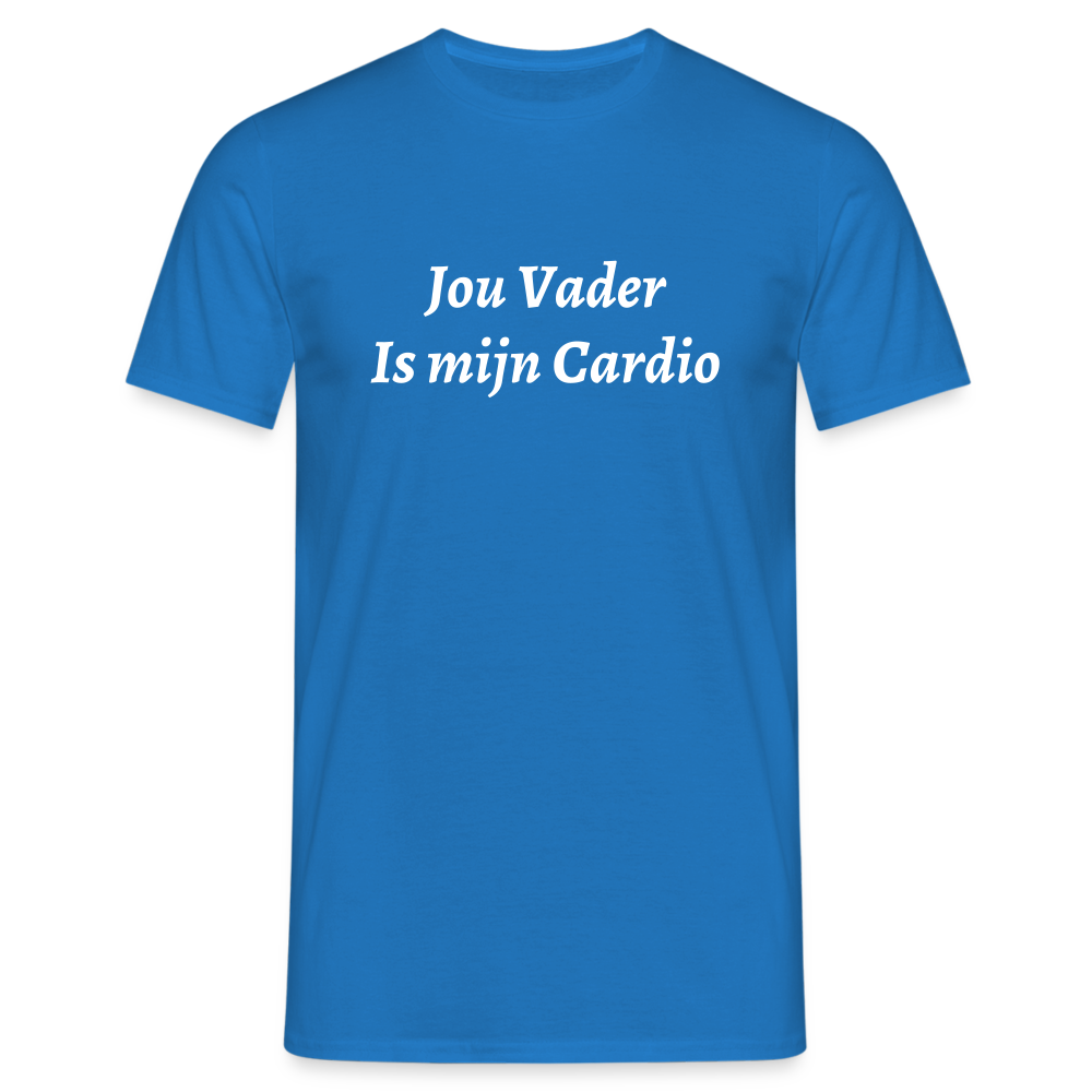 Jou Vader Is Mijn Cardio Shirt - royal blue