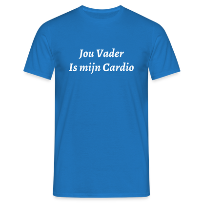 Jou Vader Is Mijn Cardio Shirt - royal blue