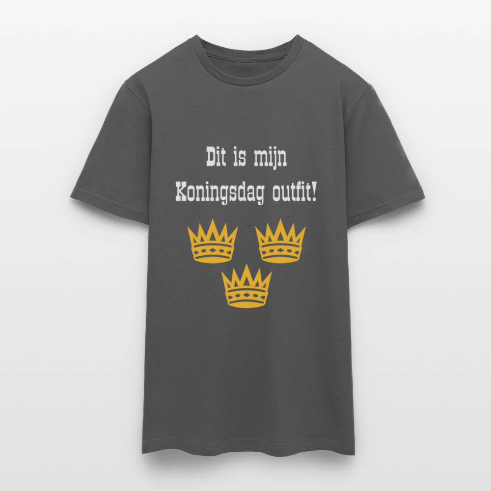 Dit Is Mijn Koningsdag Outfit! T-Shirt - charcoal grey